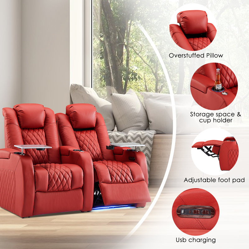 Latitude Run® 58'' Upholstered Reclining Loveseat Wayfair